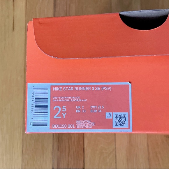 Nike Star Runner 3 SE (PSV) Kids Shoes Grey Pink Teal DD1150-001 size 2.5Y - Picture 6 of 6